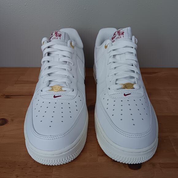 Nike Air Force 1 '07 Premium History Of Logos White Sail Womens 10 Mens 8.5 NWB - Picture 3 of 15